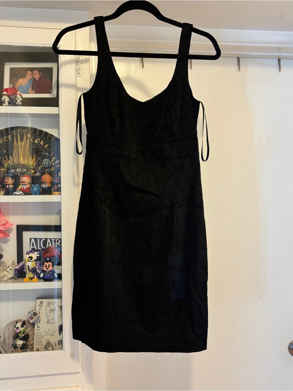 INC International Concepts Black leopard print Mini Dress with Scoop Neck